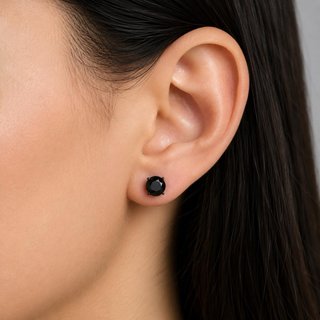 Pendientes Anil Arjandas diamantes negros