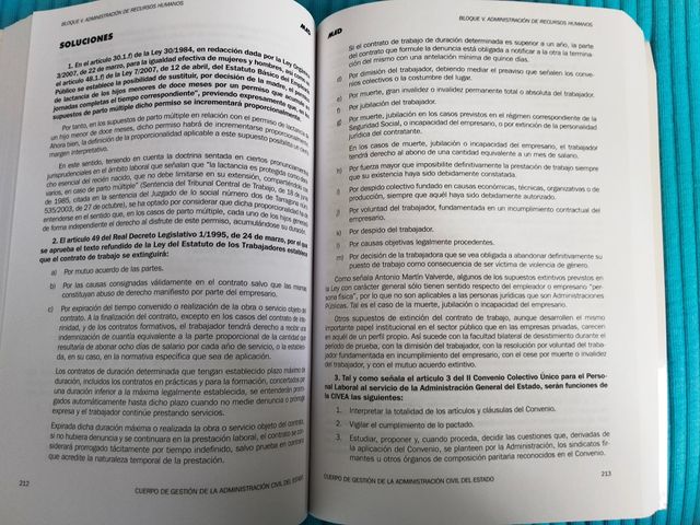 Cuerpo Gestión, turno libre, Administración Civ...
