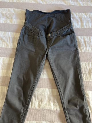 Pantalones premamá grises