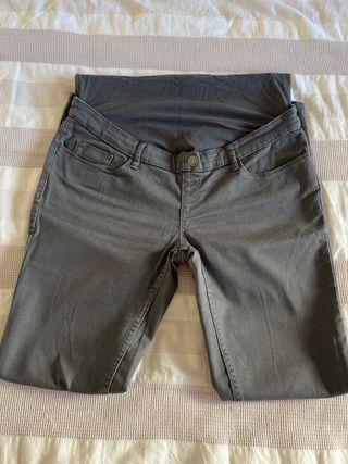 Pantalones premamá grises