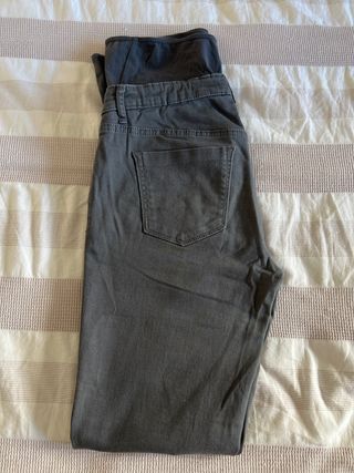 Pantalones premamá grises