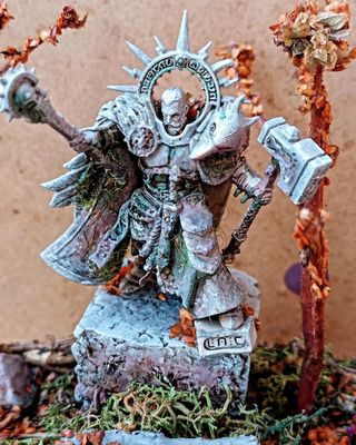 Diorama Warhammer: Héroe caído