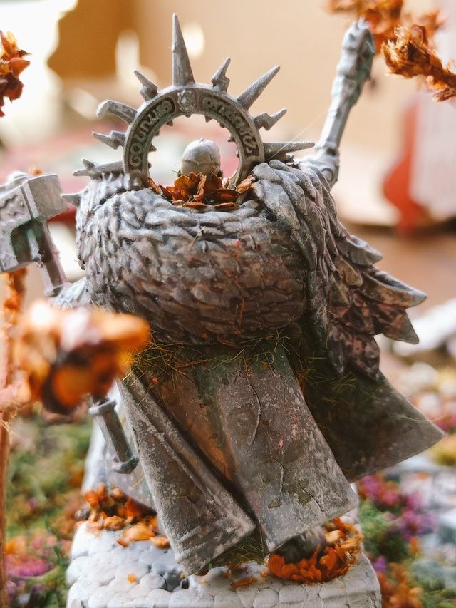 Diorama Warhammer: Héroe caído