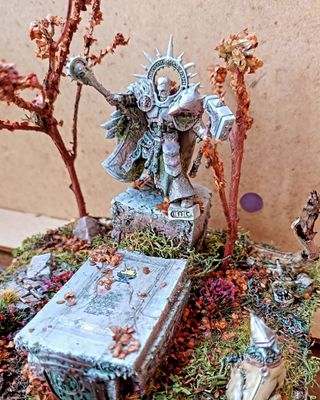 Diorama Warhammer: Héroe caído