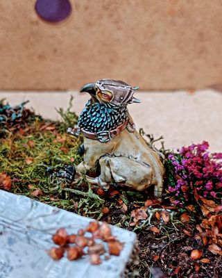 Diorama Warhammer: Héroe caído