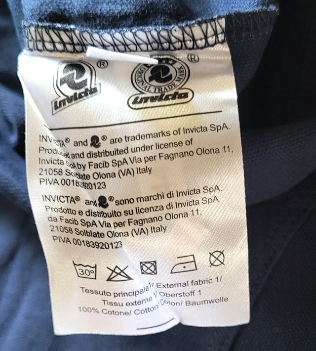 Polo Invicta Blu Tg. S Uomo taglia S o ragazzo