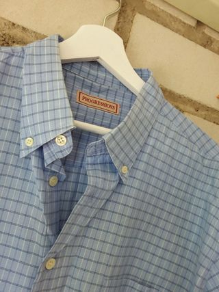 Camisa azul hombre manga larga - Progressions XL