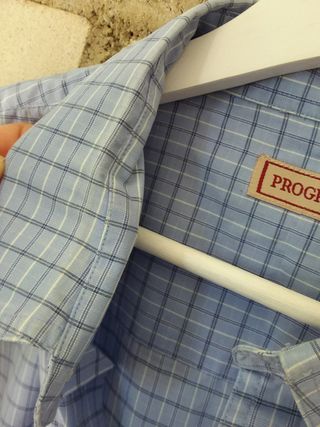 Camisa azul hombre manga larga - Progressions XL