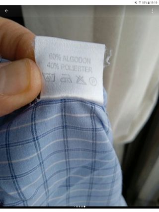 Camisa azul hombre manga larga - Progressions XL