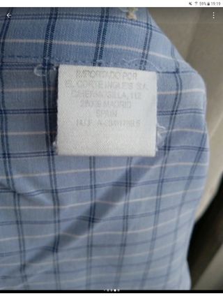 Camisa azul hombre manga larga - Progressions XL