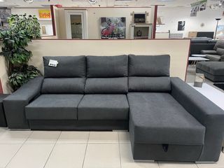 Sofá Chaiselongue Gris - Cama extraíble