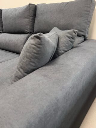 Sofá Chaiselongue Gris - Cama extraíble
