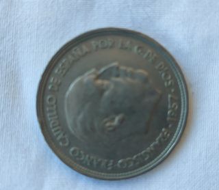 Moneda 50 pesetas España 1957