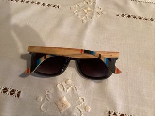 Occhiali sole vintage legno