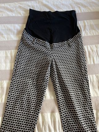 Pantalones premamá - Blanco y negro