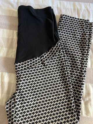 Pantalones premamá - Blanco y negro