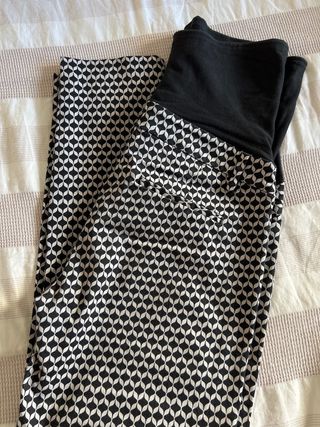 Pantalones premamá - Blanco y negro