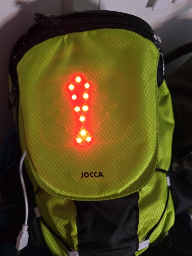 Mochila bici luces LED - Joca