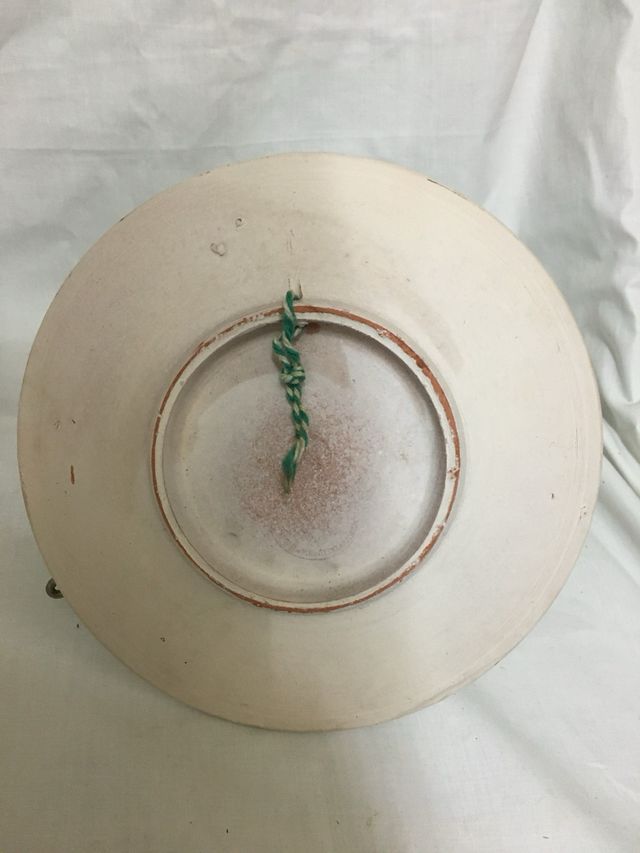 2 Platos Decorativos Cerámica años 70