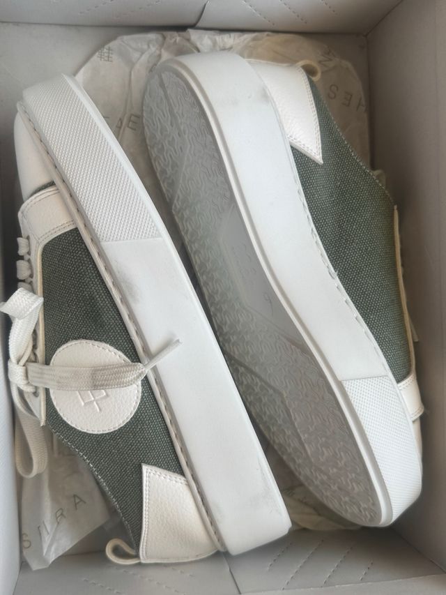 Zapatillas Baldinini - Verde y Blanco