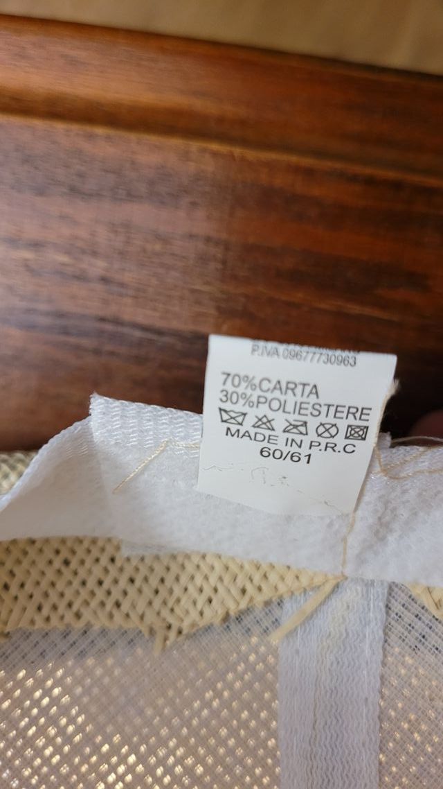 Cappello Panama Trilby Tg. 60 Khaki