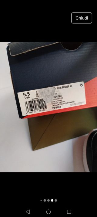 Reebok Bambino - Scarpe Nere/Rosse