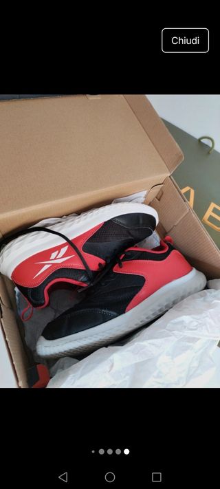 Reebok Bambino - Scarpe Nere/Rosse