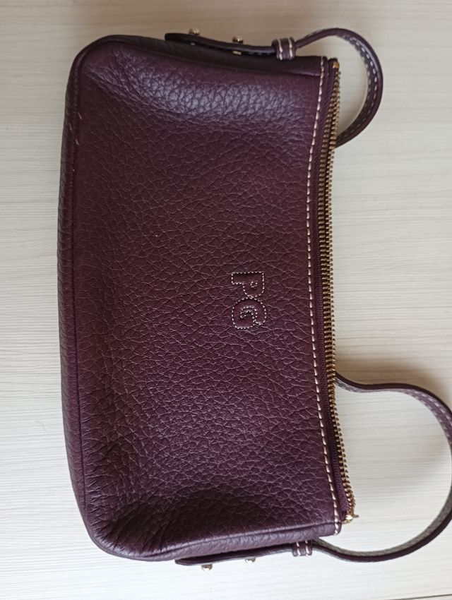 Bolso Purificación García granate 