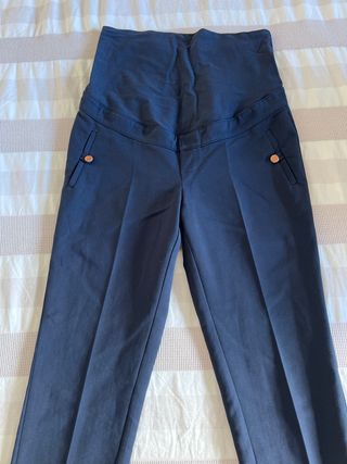 Pantalones premamá azul marino