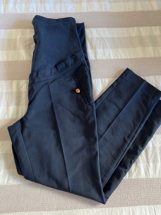 Pantalones premamá azul marino