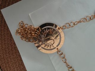Pack de collares y pulsera marrón y plata