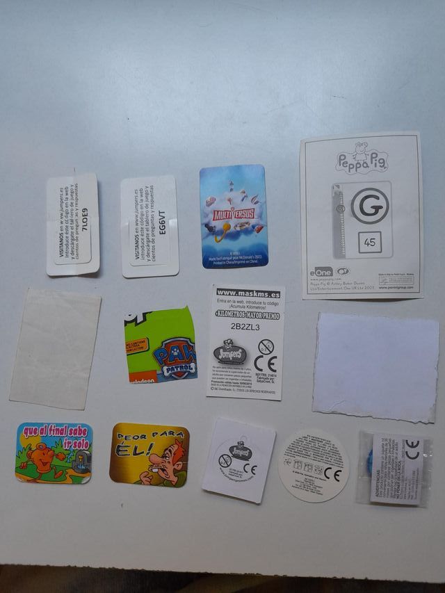 Pegatinas variadas Snacks