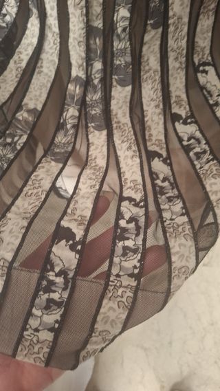 Vestido Adolfo Domínguez beige-negro