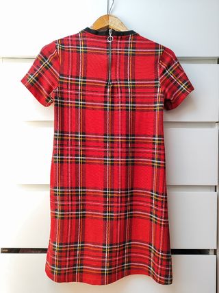 Vestido cuadros rojos