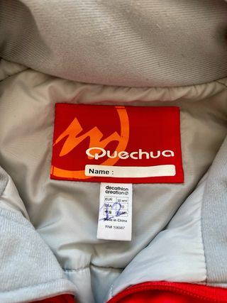 Mono esquí niño Wedze rojo-gris