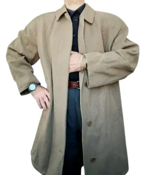 Cappotto doppiopetto anni '70 in lana lebole 