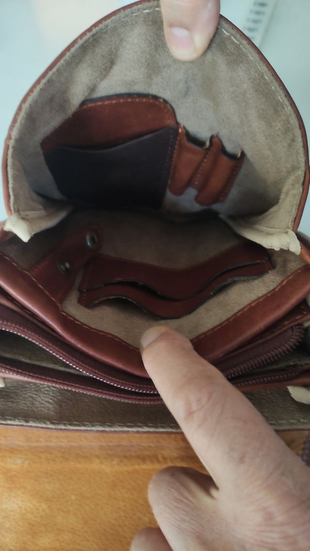 Borsello uomo pelle marrone