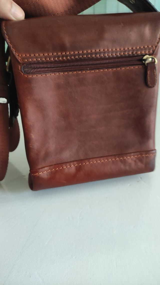 Borsello uomo pelle marrone