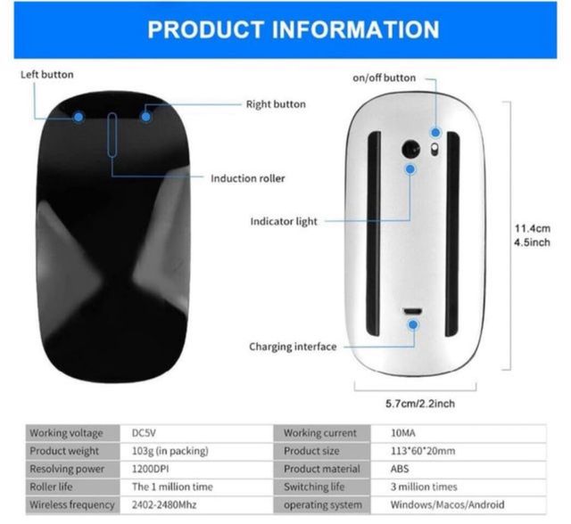 Ratón Apple Touch Mouse inalámbrico