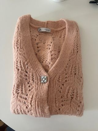 Chaleco rosa Zara - Talla L