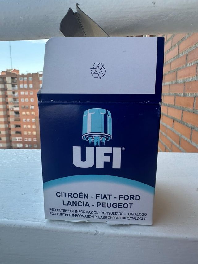 Filtro aceite UFI 2343900 Peugeot Citroen