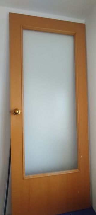 Puerta interior con cristal