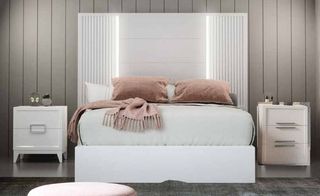Dormitorio blanco moderno