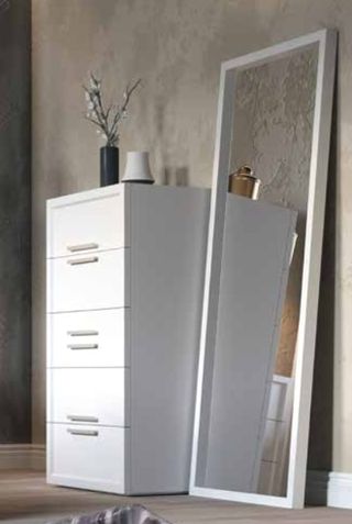 Dormitorio blanco moderno