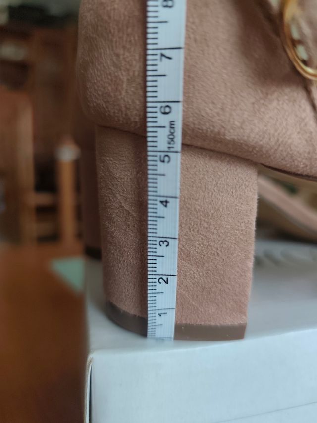 Sandalias rosa palo - tacón bajo