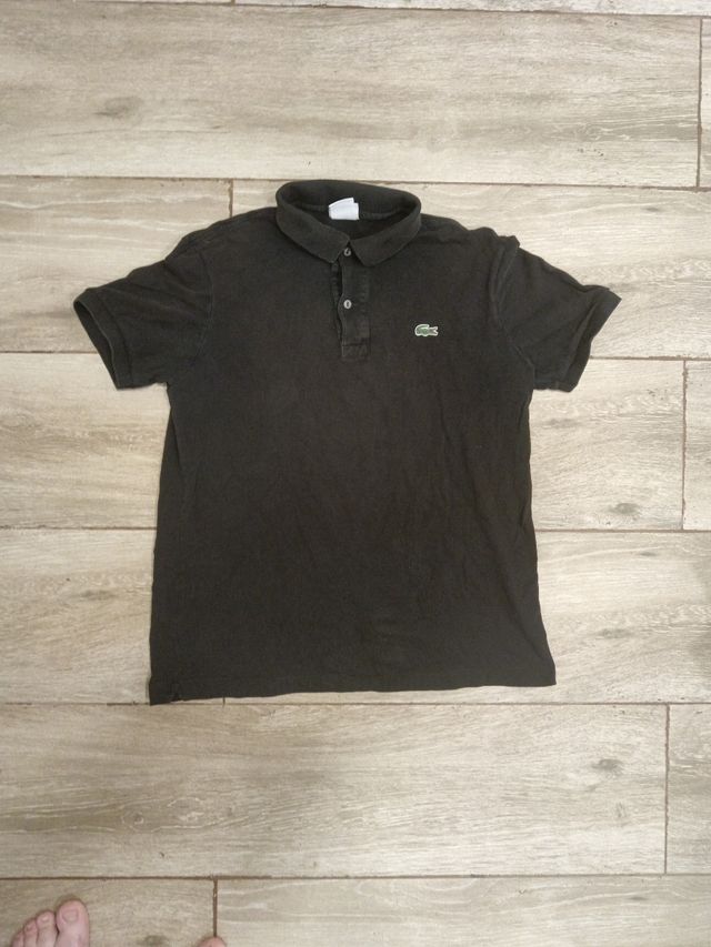 Polo Lacoste negra - Talla L/XL