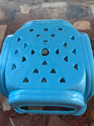 Taburete azul niños - plástico