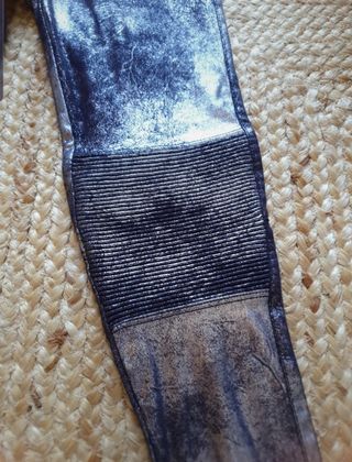 Pantalones Zara pitillo metalizados