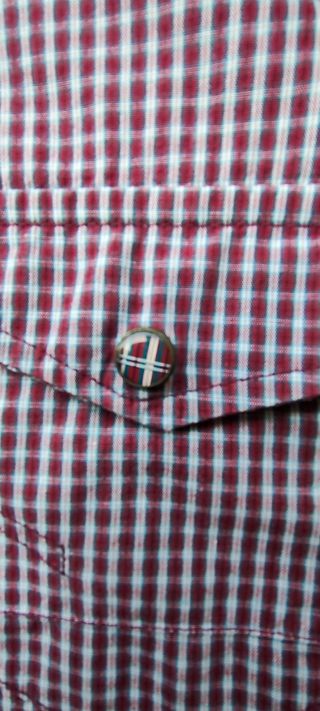 Camisa cuadros Pull Bear - morada y roja
