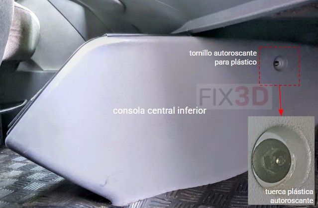 Tuerca fijación consola VITO W638 (Kit 2uds)